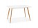 Design witte 'MARIUS' tafel / bureau in Scandinavische stijl - 120x80 cm