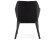 Moderne stoel NANO in zwarte stof met armleuningen - Foto 4