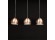 Hanglamp PENDUL met drie koperkleurige bollen - Foto 2