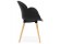 Zwarte stoel met Scandinavisch design PICATA - Foto 2