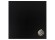 Zwart, vierkant tafelbad 'PLANO' 68x68cm uit gecompresseerd hars