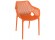 Oranje kunststof 'SISTER' tuin- / terrasstoel
