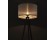 Staande lamp op driepoot SPRING met grijze lampenkap en 3 zwarte poten - Foto 2
