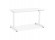 Recht bureau voor zitten/staan 'STAND UP' wit, in hoogte verstelbaar - 140x70 cm