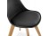 Zwarte, moderne stoel TEKI - Zoom 1