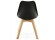 Zwarte, moderne stoel TEKI - Foto 4