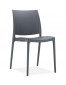 Donkergrijze design stoel 'ENZO'