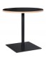 Zwarte ronde tafel 'FUSION ROUND' - Ø 80 cm