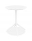 Ronde opvouwbare tafel 'GIMLI' van witte kunststof voor binnen/buiten - Ø 60 cm