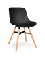 Zwarte design stoel 'GLADYS'