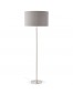 Grijze, in de hoogte regelbare, design staande lamp 'LIVING BIG'