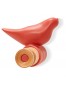 Muurkapstok 'MOANO' rode designhaak in de vorm van een vogel