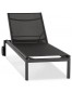 Zwarte ligstoel 'PREMIA' - bestel per 2 stuks / prijs voor 1 stuk