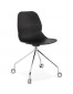 Moderne bureaustoel 'RALLY' zwart op wieltjes