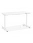 Recht bureau voor zitten/staan 'STAND UP' wit, in hoogte verstelbaar - 140x70 cm