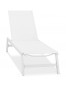 Witte tuinligstoel 'TARIFA' - bestel per 2 stuks / prijs voor 1 stuk