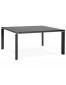 Zwarte vergadertafel / bench-bureau 'XLINE SQUARE' - 160x160 cm