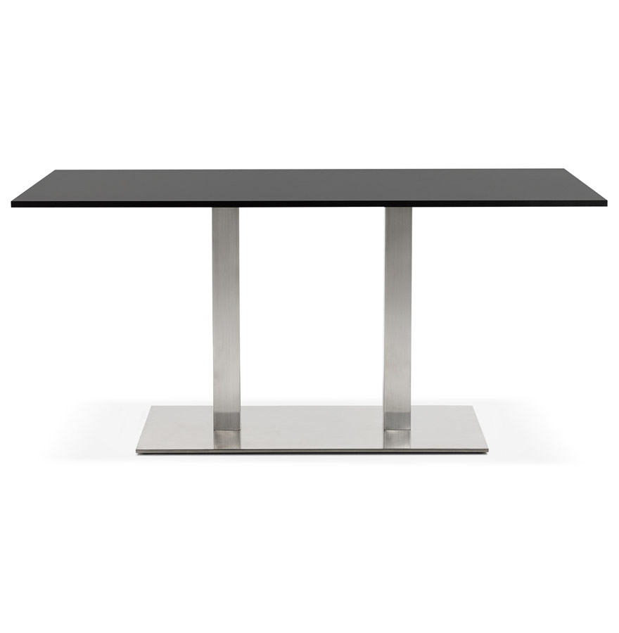 Table / bureau design 'DENVER' noir - 160x80 cm vue2