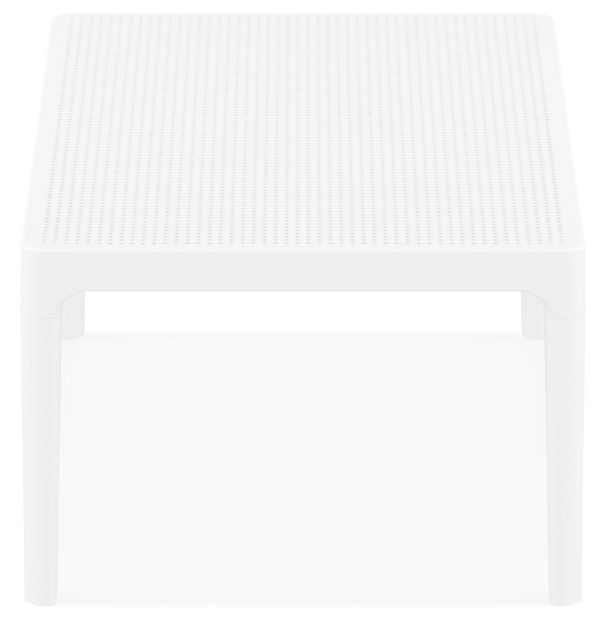 Table basse de jardin ´DOTY´ blanche design - 100x60 cm