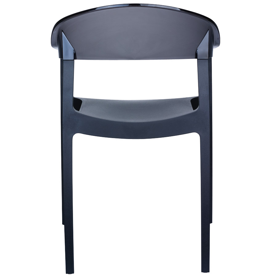 Chaise design ´EMA´ noir en matière plastique