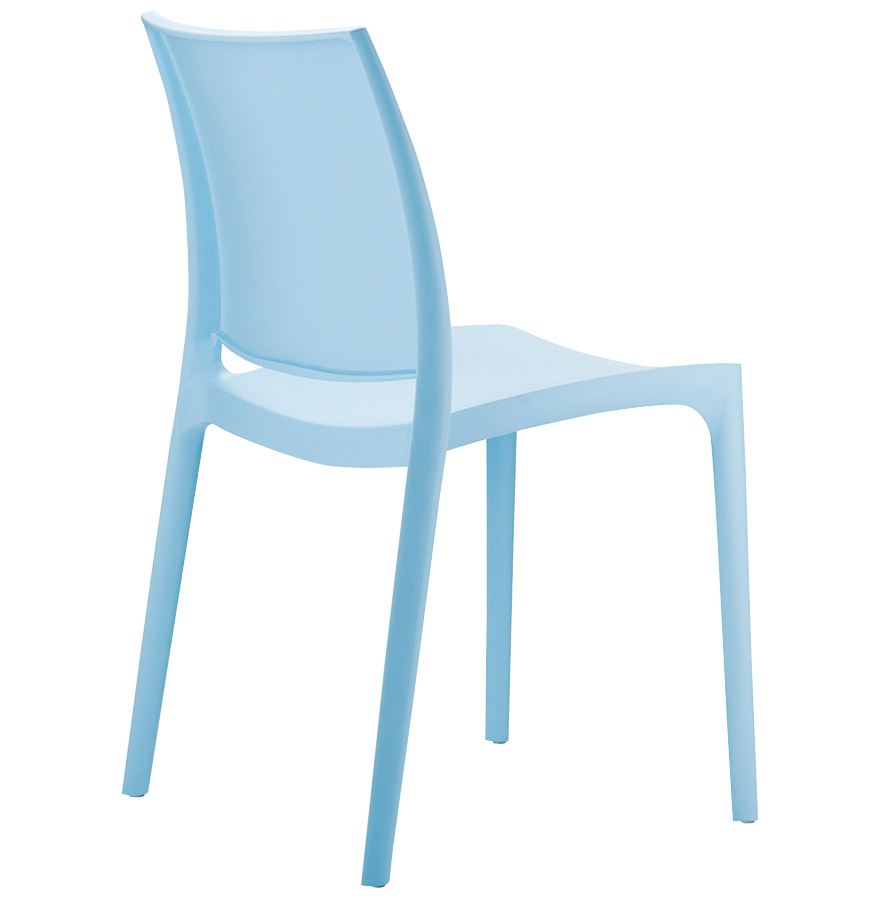 Chaise design 'ENZO' bleue vue2