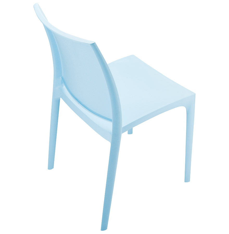 Chaise design 'ENZO' bleue vue3