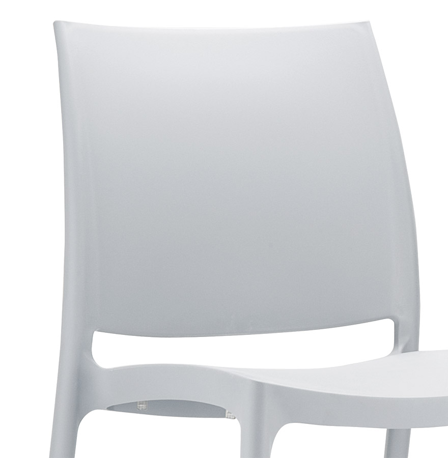 Chaise design 'ENZO' grise vue2