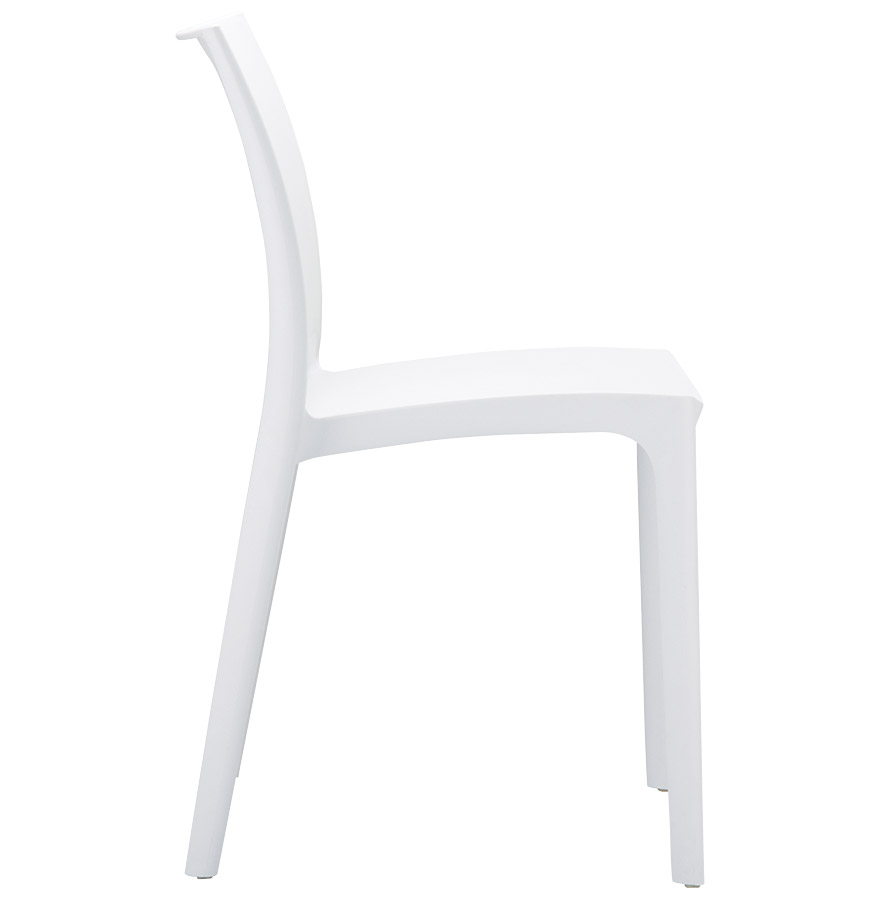 Chaise design 'ENZO' blanche vue2