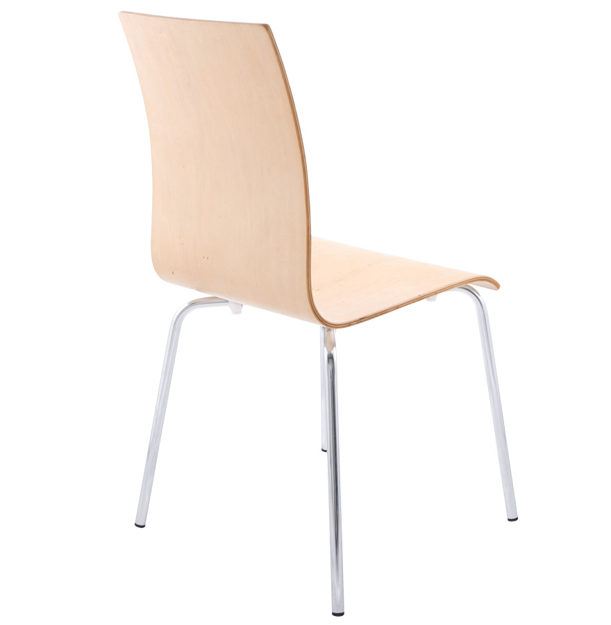 Chaise de salle à manger design 'ESPERA' en bois finition naturelle vue3