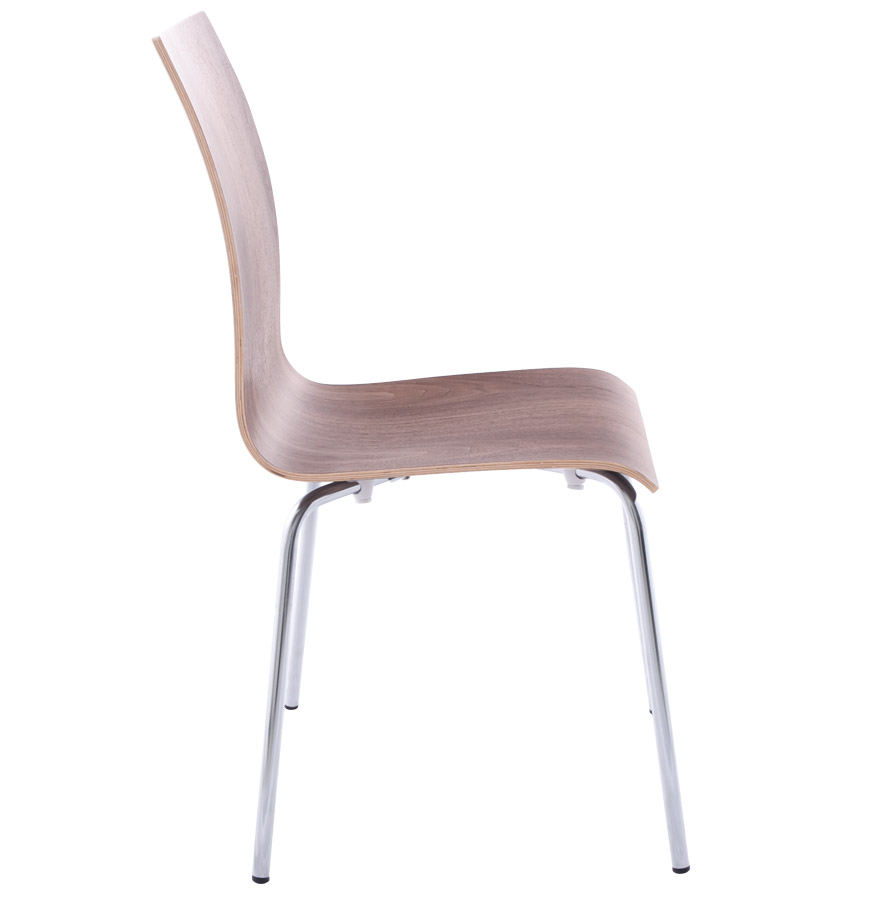 Chaise de salle à manger design 'ESPERA' en bois finition Noyer vue3