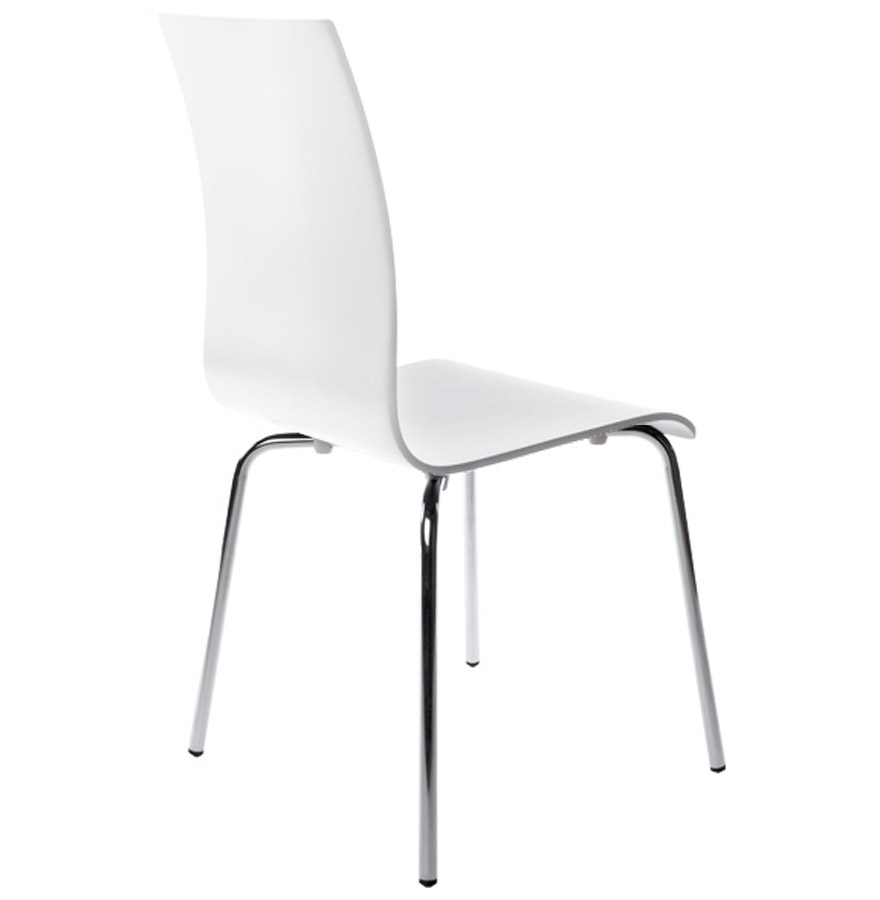 Chaise de salle à manger design 'ESPERA' en bois blanche vue2