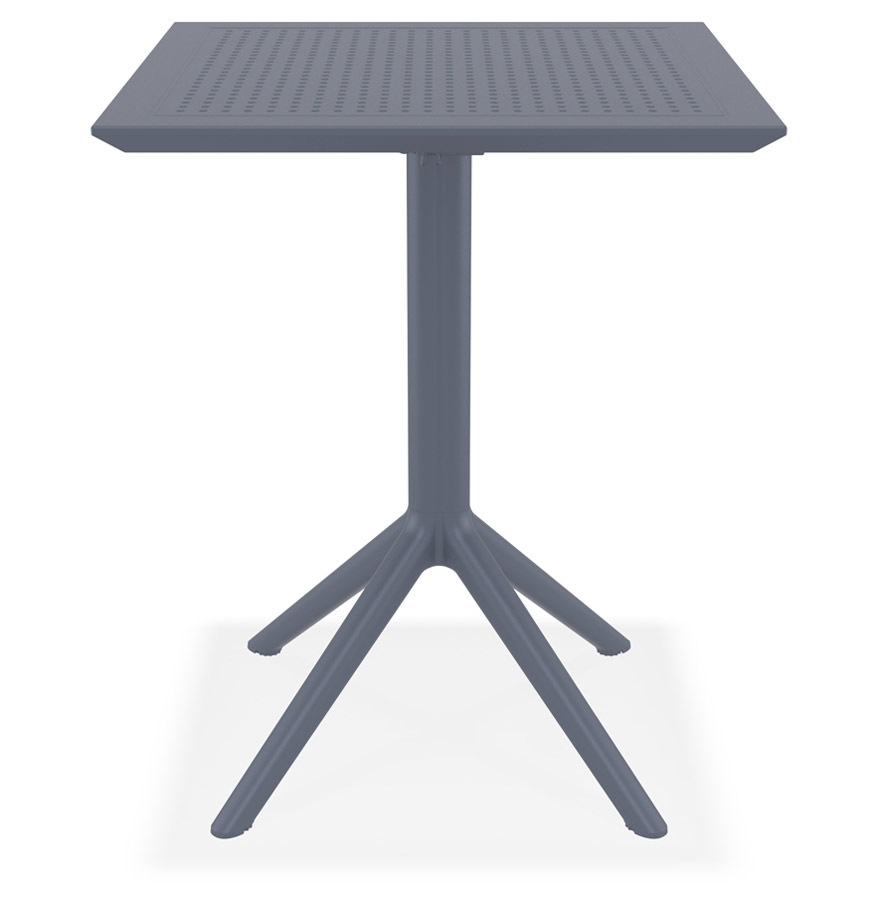 Table de terrasse pliable 'FOLY' carrée gris foncé - 60x60 cm vue2