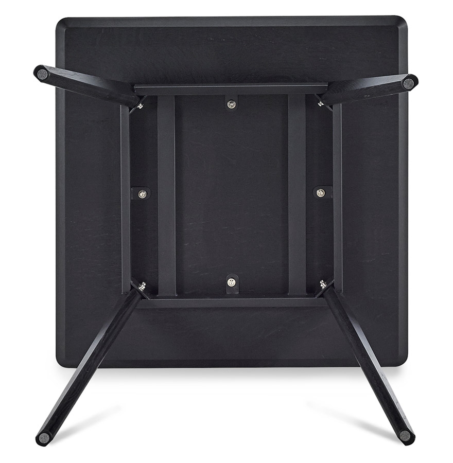 Petite table à diner 'GENIUS' finiton noire - 80x80 cm vue3
