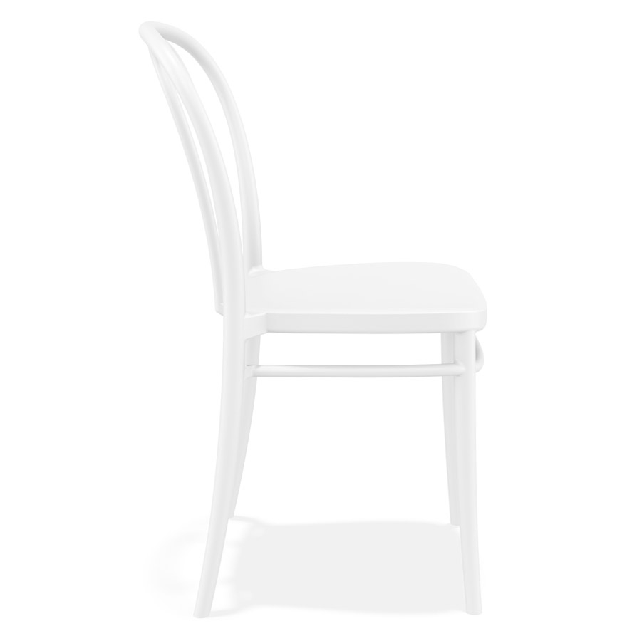 Chaise empilable 'JAMAR' intérieur / extérieur en matière plastique blanche vue3