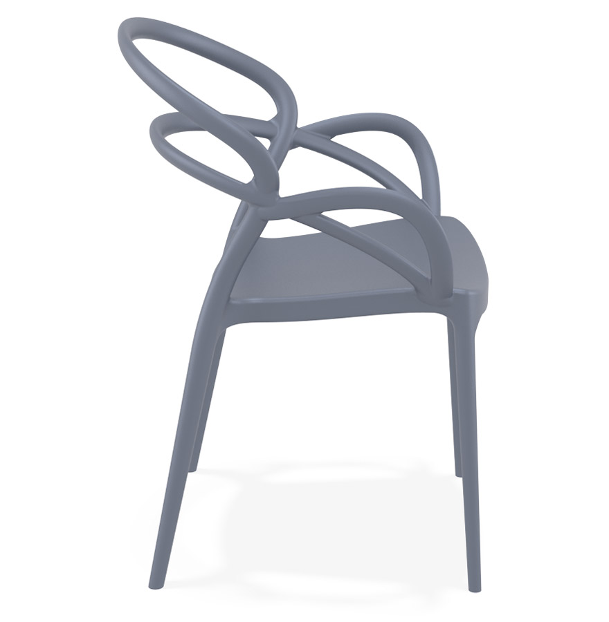 Chaise de terrasse ´JULIETTE´ design grise foncée