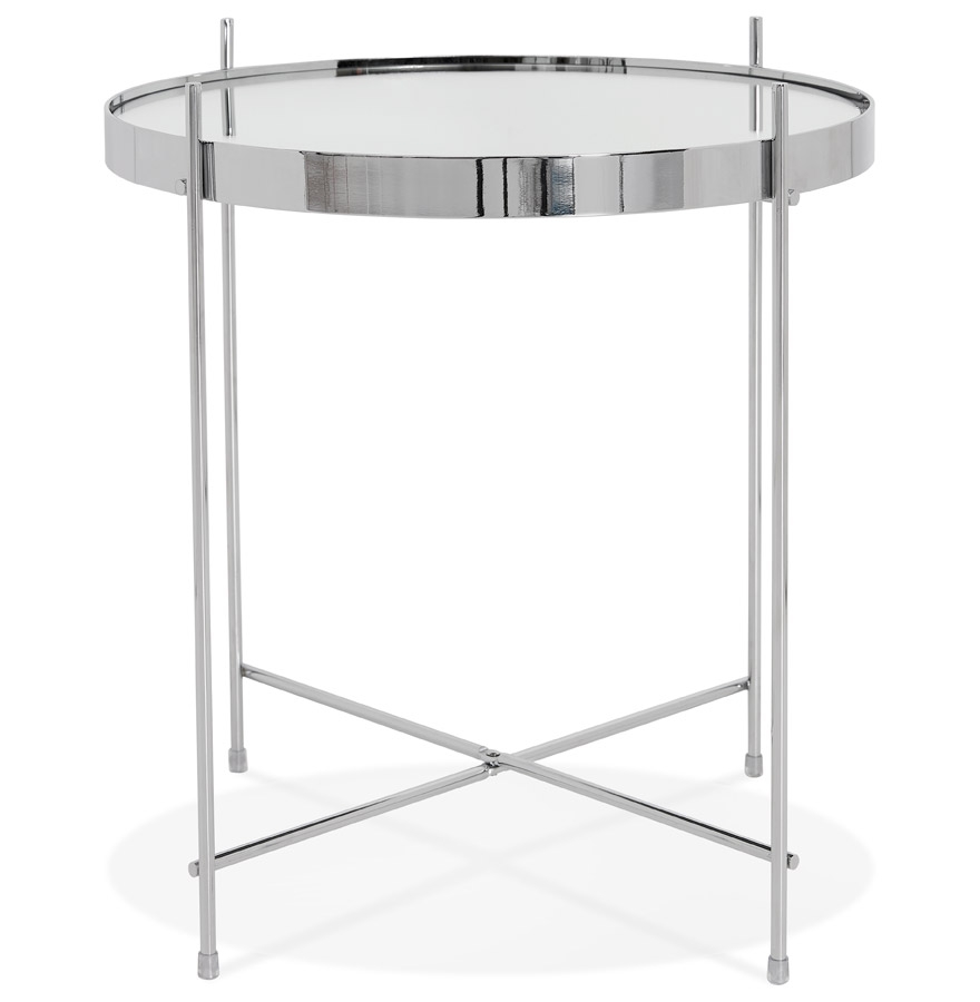 Table d´appoint pliable ´KOLOS´ couleur chrome