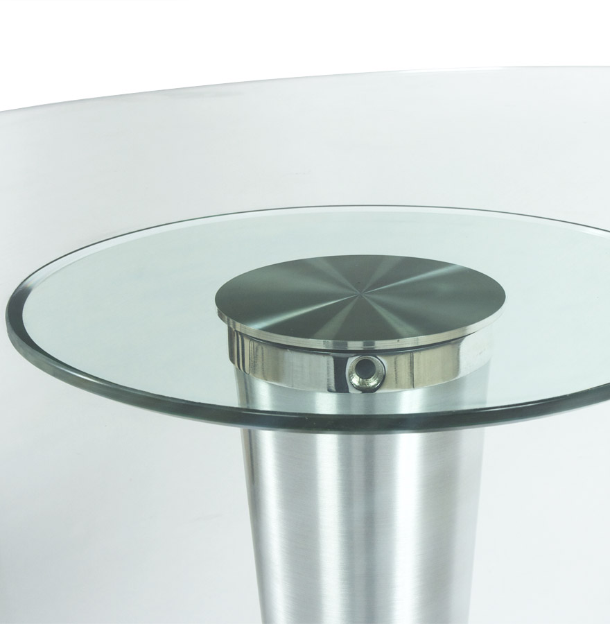 Table à dîner design ´KRYSTAL´ ovale en verre - 160x108 cm