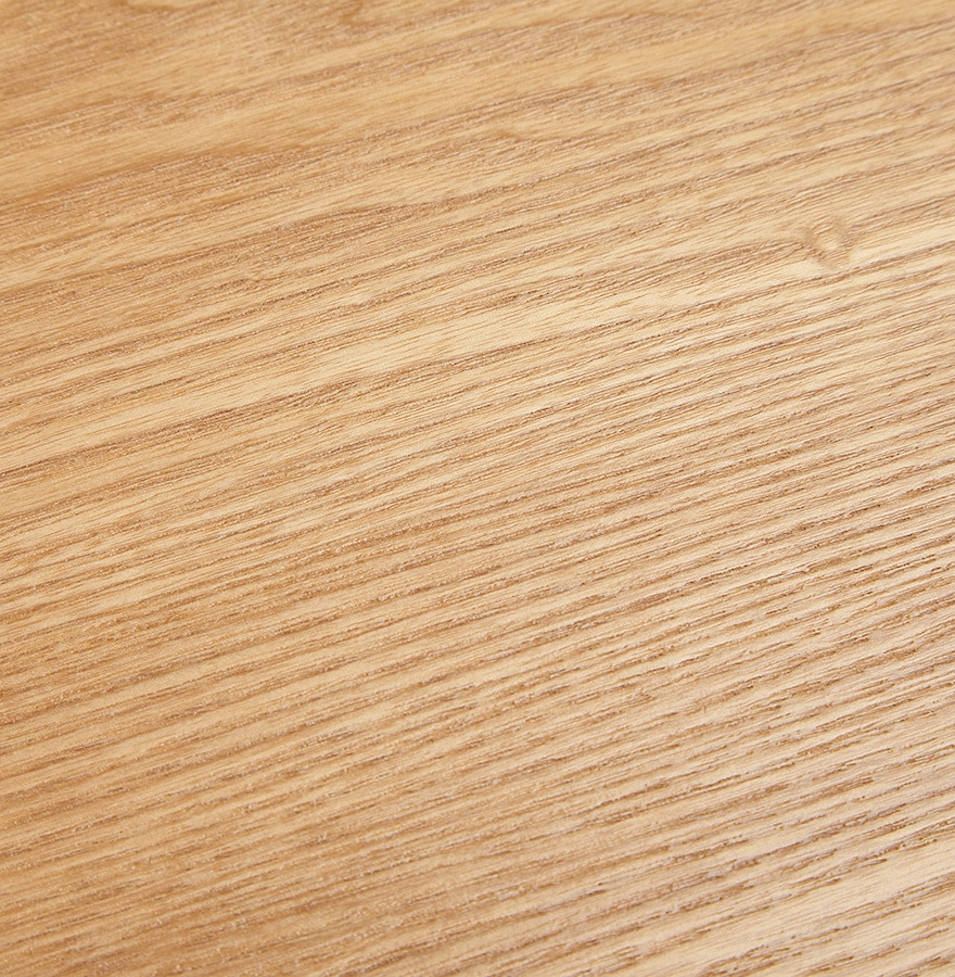 Table de salle à manger ronde 'LULU' en bois finition naturelle et métal noir - Ø120 cm vue3