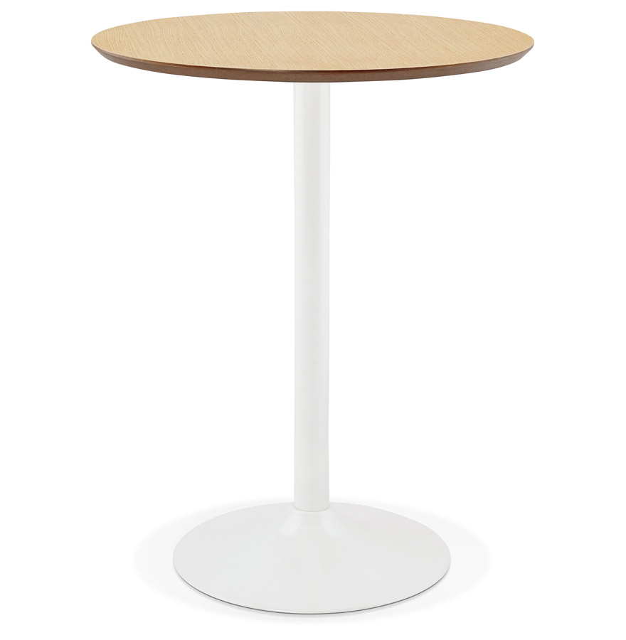 Mange-debout / table haute ´MADISON´ en bois finition naturelle - Ø 90 cm