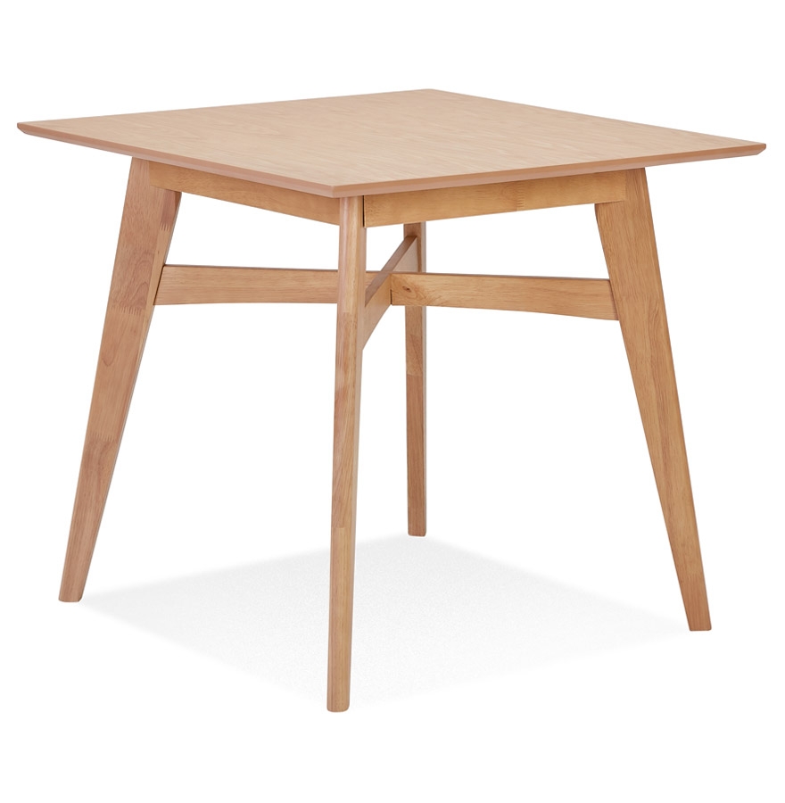 Table à diner carrée 'MAEVA' en bois finition naturelle - 80x80 cm vue3