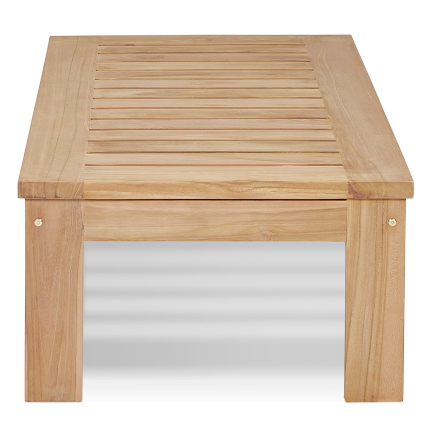 Table basse intérieure/extérieur 'MALO' en bois de Teck naturel vue3