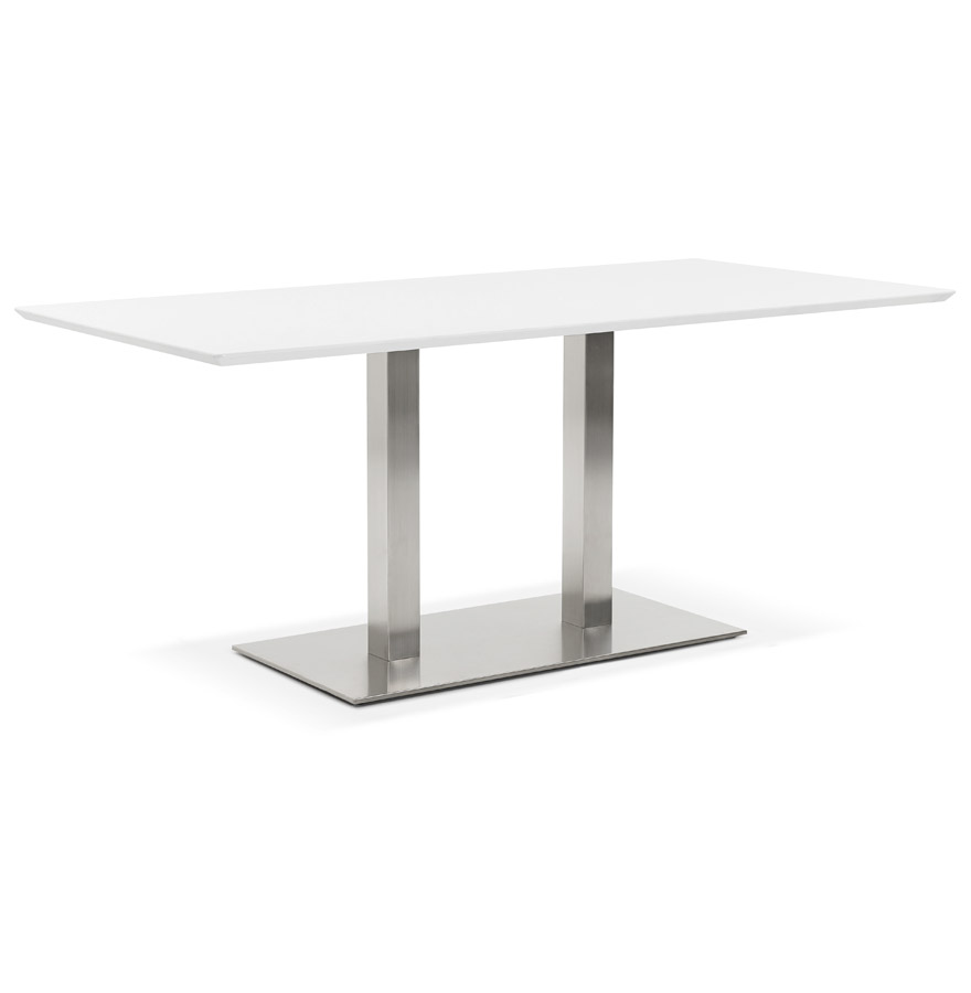 Table / bureau design 'MAMBO' blanc - 180x90 cm vue3