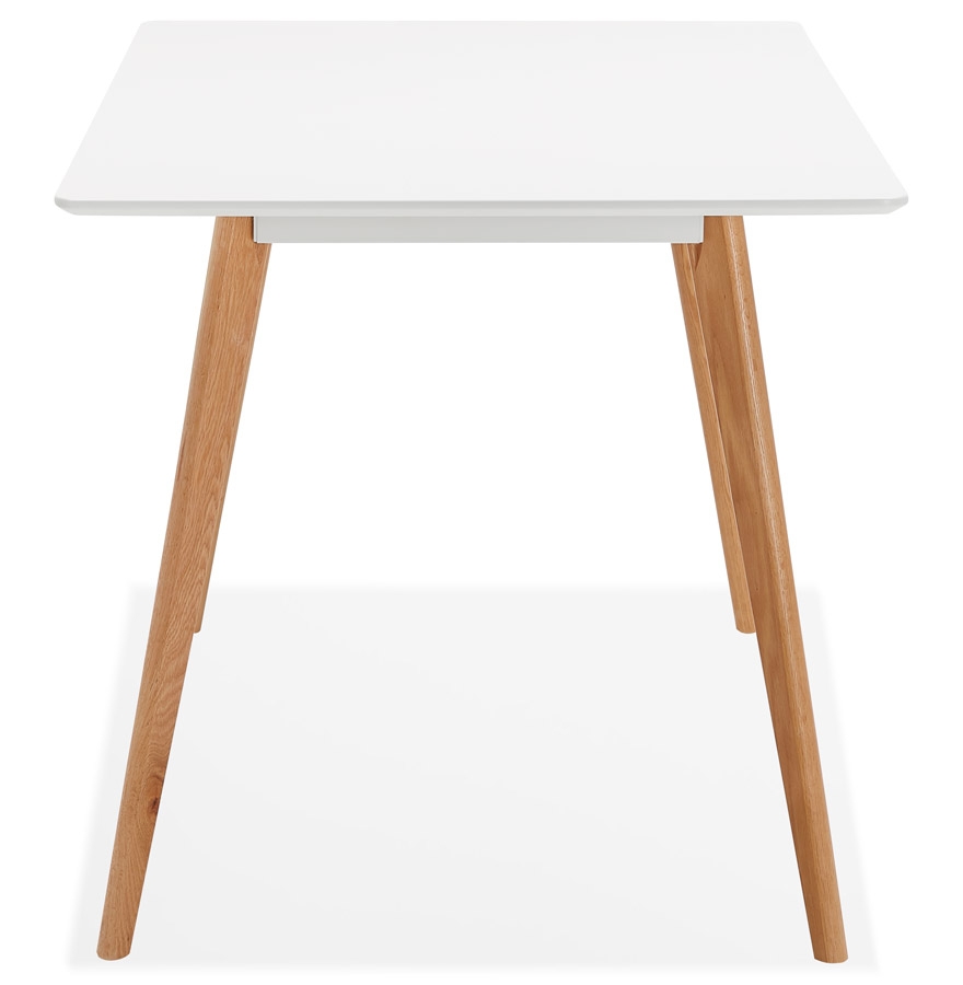Petite table / bureau design 'MARIUS' blanche style scandinave - 120x80 cm vue3