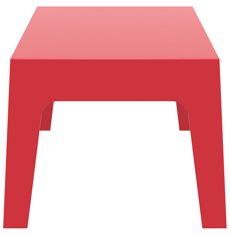 Table basse 'MARTO' rouge en matière plastique vue3