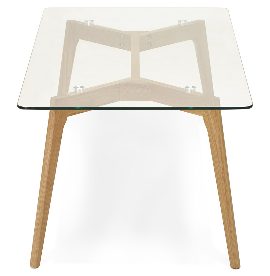Table basse de salon design ´MOLY´ en verre