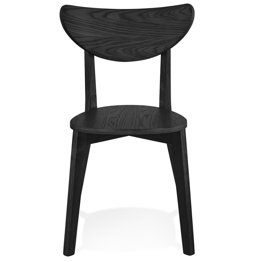 Chaise moderne 'MONA' en bois noir - Commande par 2 pièces / Prix pour 1 pièce vue2