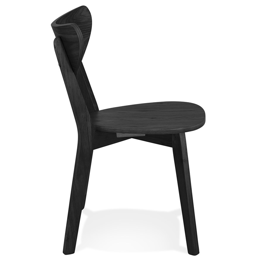 Chaise moderne 'MONA' en bois noir - Commande par 2 pièces / Prix pour 1 pièce vue3