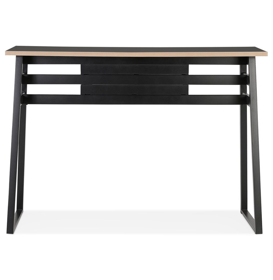 Table de bar haute 'NIKI' bois et métal noir - 150x60 cm vue2