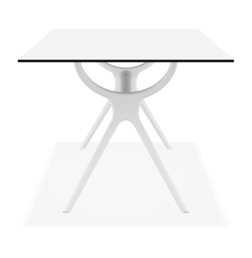 Table interieur/exterieur ´OCEAN´ design en matière plastique blanche - 180x90 cm