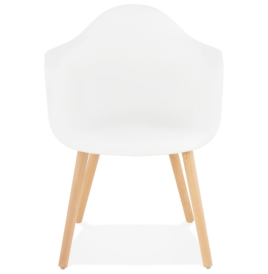 Chaise avec accoudoirs ´OLIVIA´ blanche style scandinave